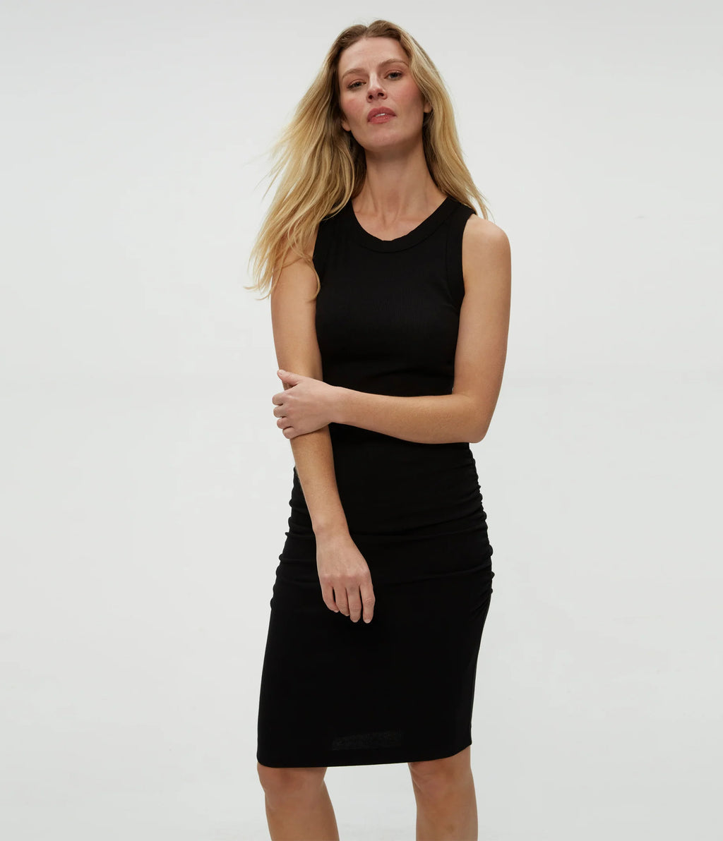 Michael Stars Demi Midi Dress - Classic Sleeveless Style