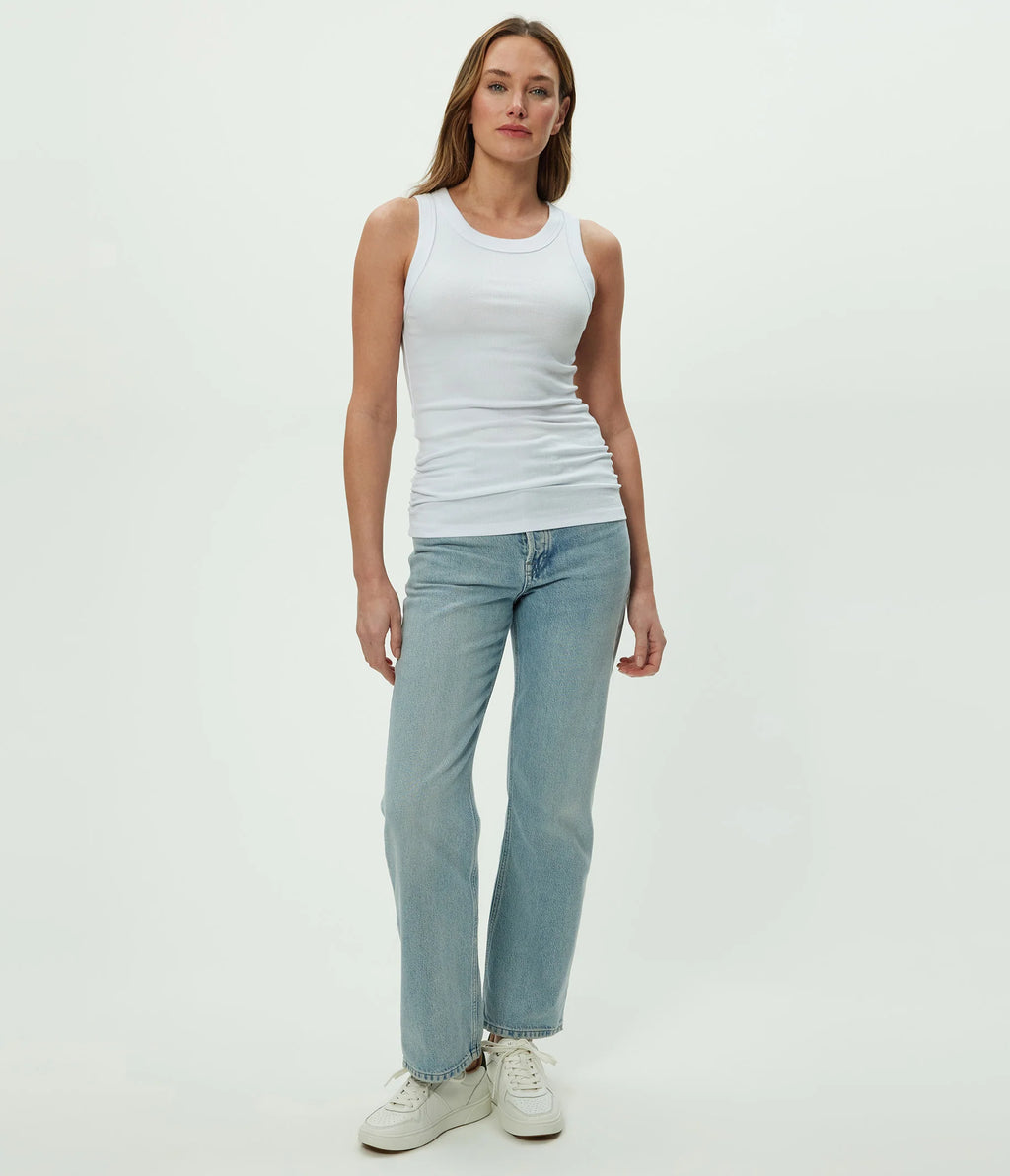 Michael Stars Halley Rushed Side Tank Top