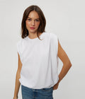Bubble Hem Tank Top - Michael Stars LUCA BUBBLE TEE
