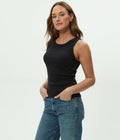Michael Stars Paloma Wide Binding Tank - Cotton Fit
