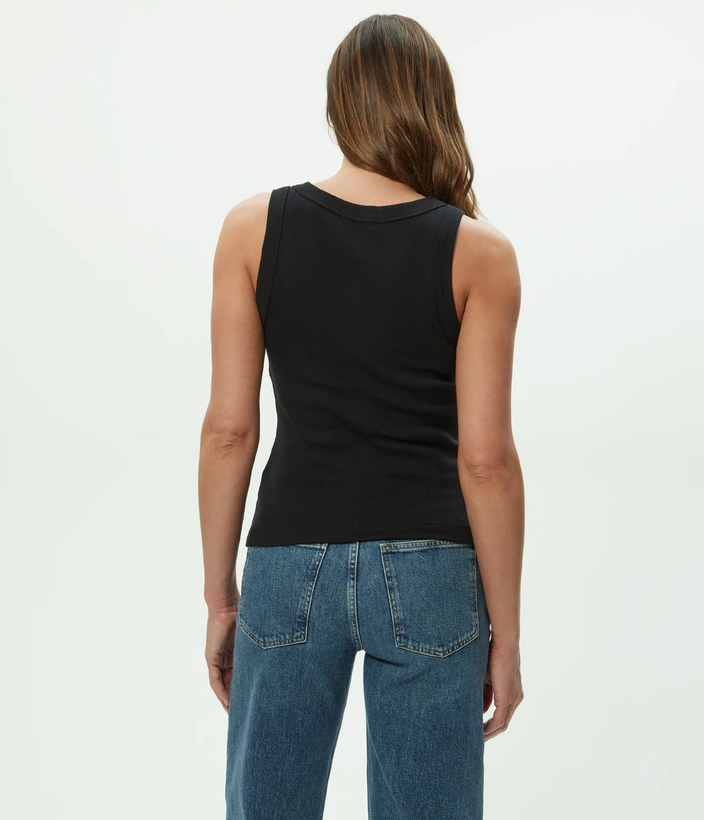 Michael Stars Paloma Wide Binding Tank - Cotton Fit