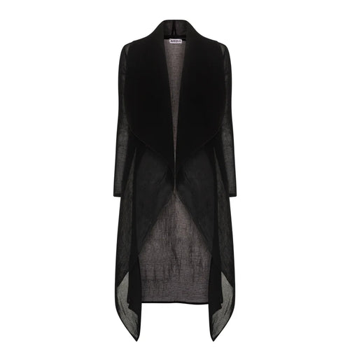 Alquema Ombre Collare Coat chiffon jacket