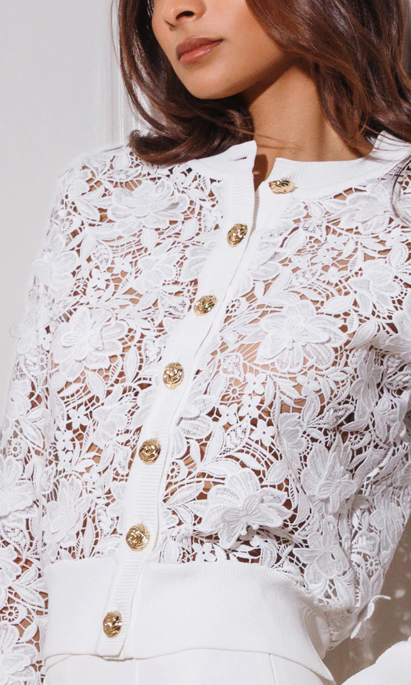 Generation Love * Erin 3D Butterfly Lace Cardigan