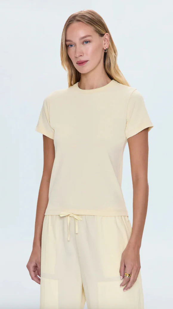 Pistola Alba Baby Tee in Lemonade - Effortless Style