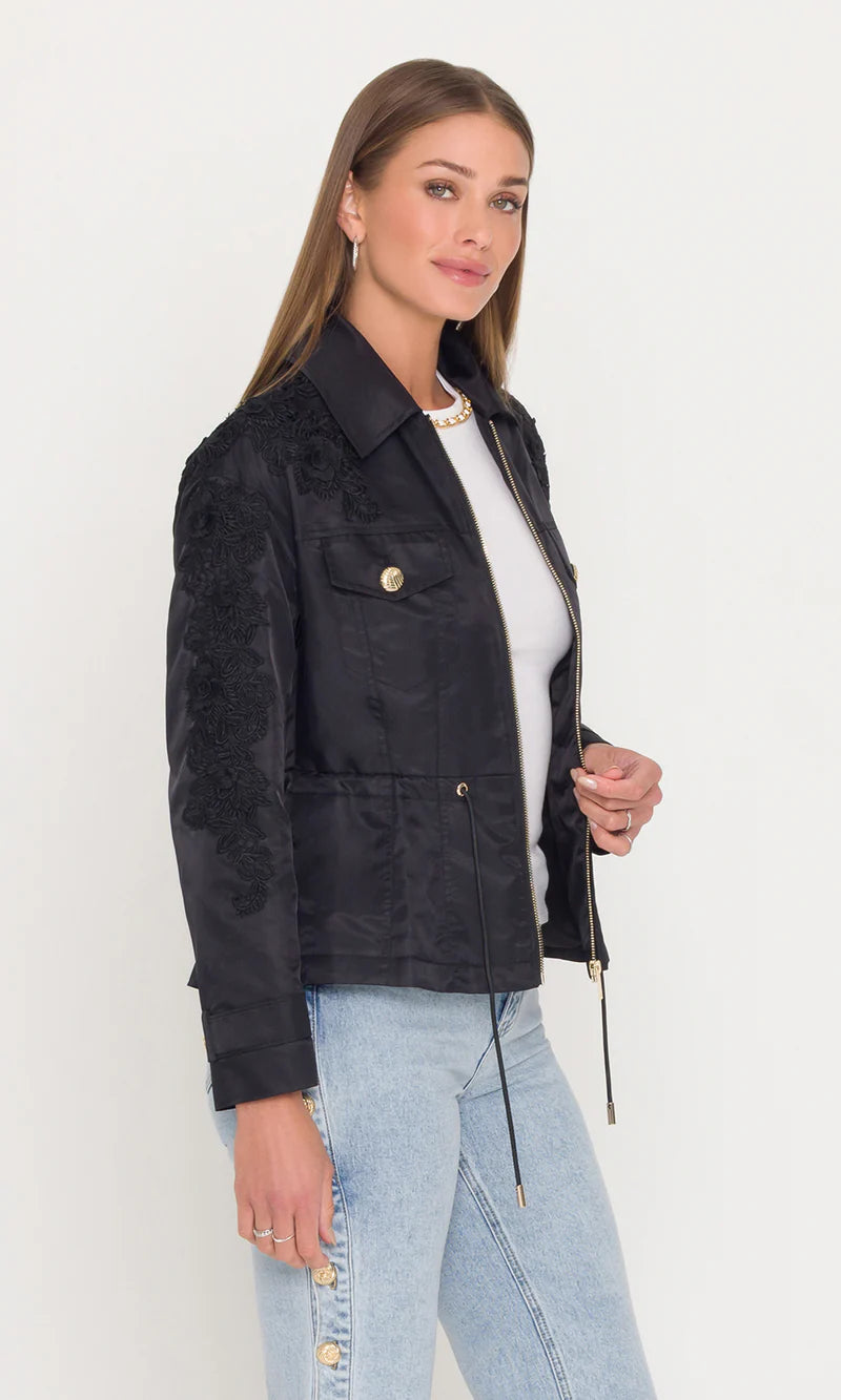 GENERATION LOVE * ANICE LACE COMBO PARKA