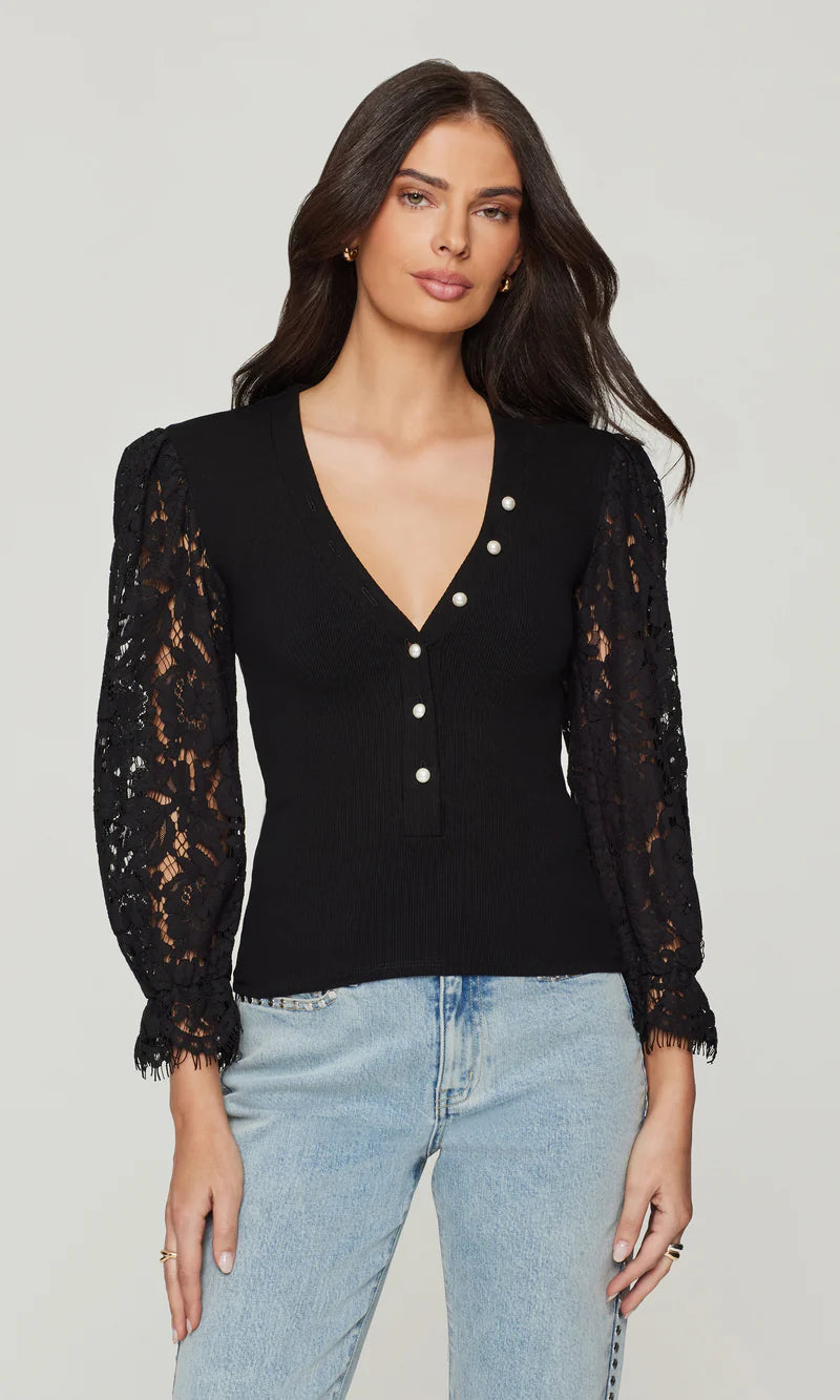 Generation Love * MCKENNA LACE COMBO TOP