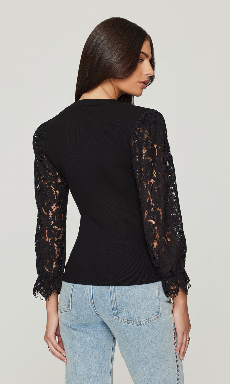Generation Love * MCKENNA LACE COMBO TOP