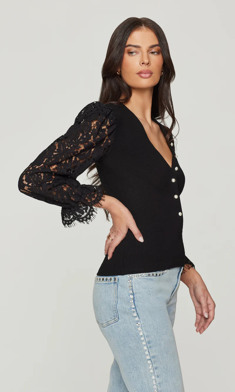 Generation Love * MCKENNA LACE COMBO TOP