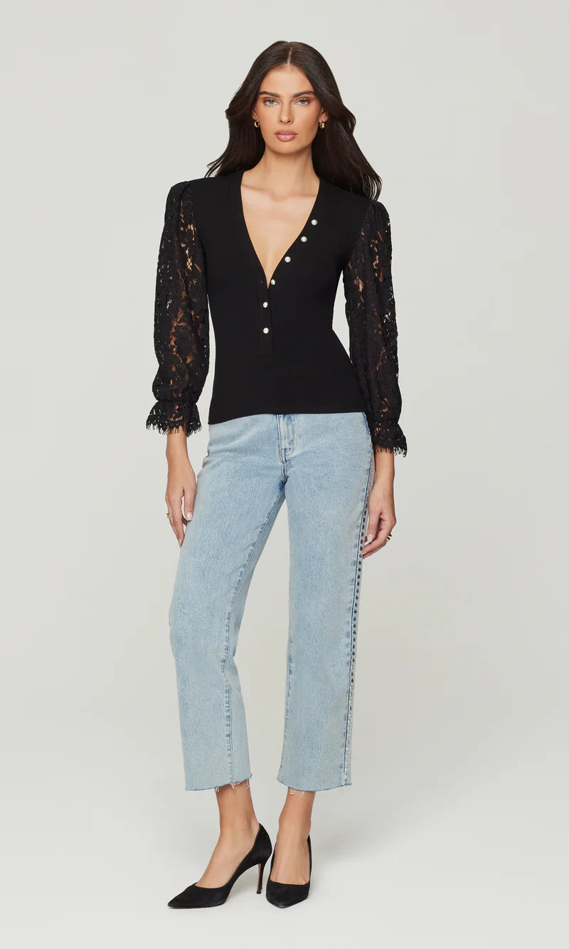 Generation Love * MCKENNA LACE COMBO TOP