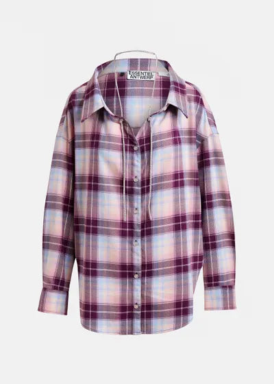 Essentiel Antwerp JANDREW Rhinestone Plaid Shirt