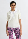 Essentiel Antwerp Jewelry Stories Polo with Bead Embellishments
