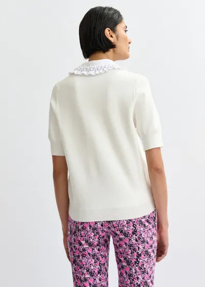 Essentiel Antwerp Jewelry Stories Polo with Bead Embellishments