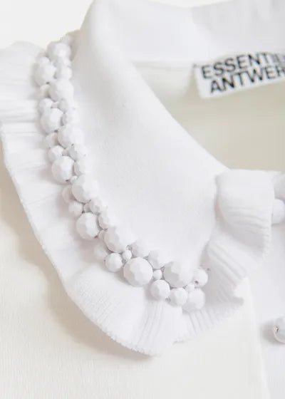 Essentiel Antwerp Jewelry Stories Polo with Bead Embellishments
