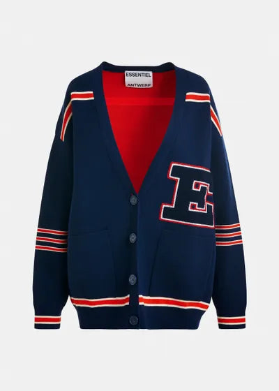 Essentiel Antwerp JIGAN Knitted Jacket with Badges