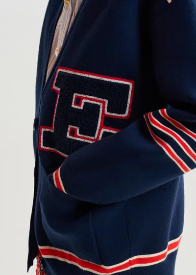 Essentiel Antwerp JIGAN Knitted Jacket with Badges