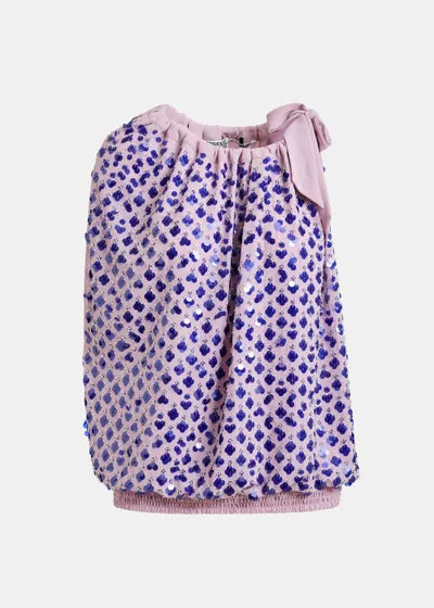 ESSENTIEL ANTWERP - JOCELYN-SEQUINS SMOCKED TANK TOP