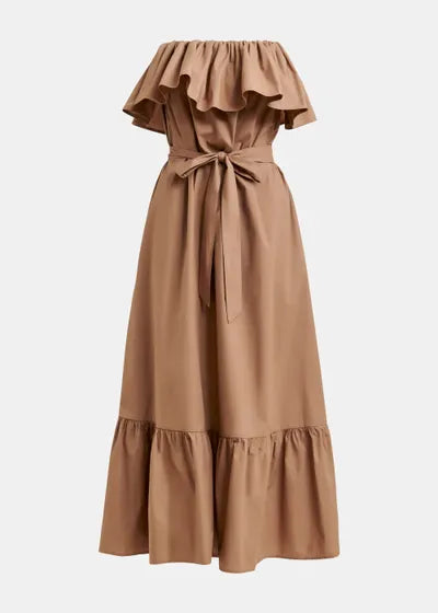 ESSENTIEL ANTWERP - JOYCE - Floral Belted Ruffle Dress
