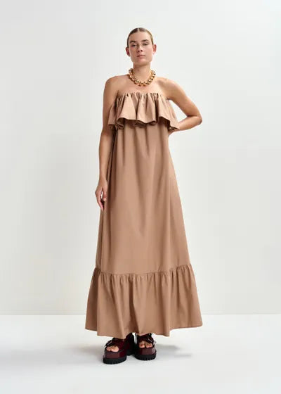 ESSENTIEL ANTWERP - JOYCE - Floral Belted Ruffle Dress