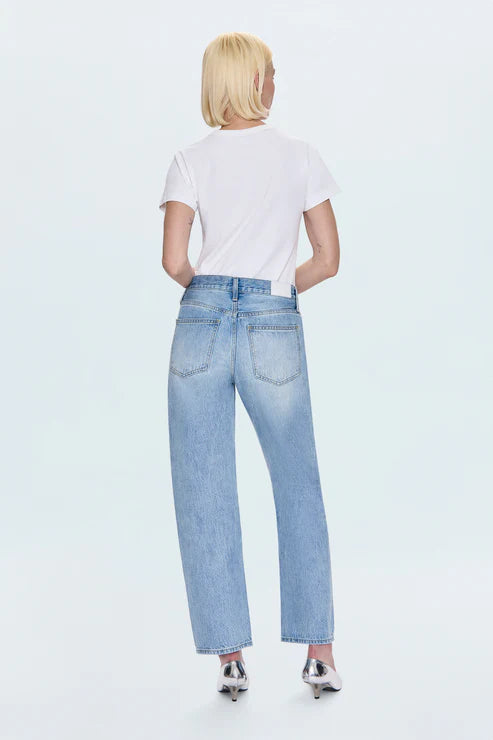 Pistola Mid Rise Bowed Straight Jean - perfect fit denim