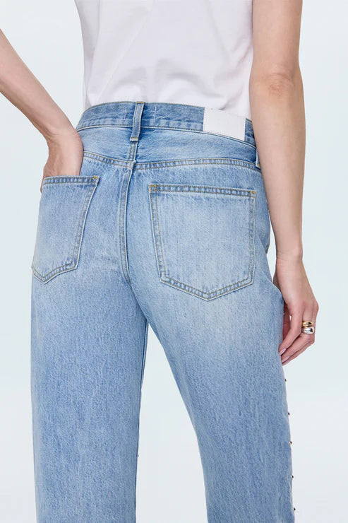 Pistola Mid Rise Bowed Straight Jean - perfect fit denim