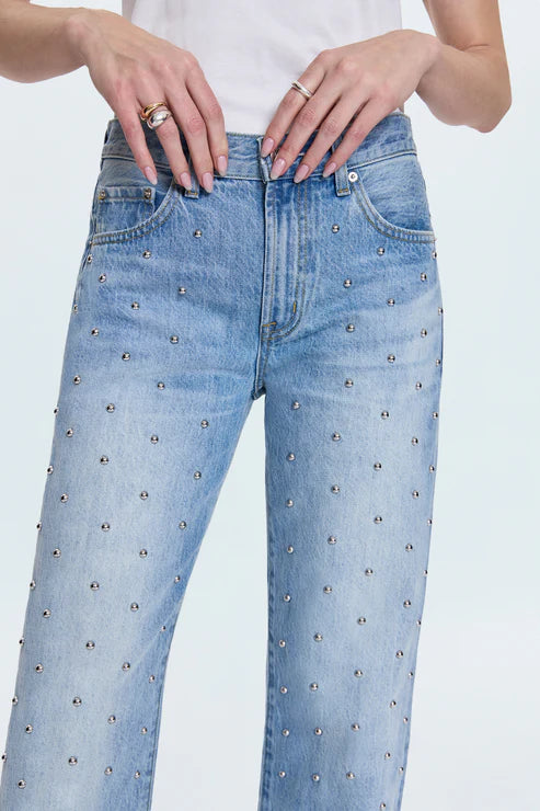 Pistola Mid Rise Bowed Straight Jean - perfect fit denim