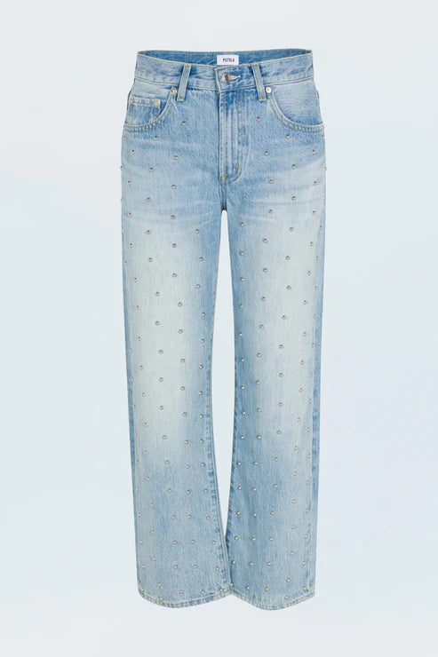 Pistola Mid Rise Bowed Straight Jean - perfect fit denim