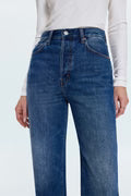 Pistola Cassie Crop High Rise Straight Jeans