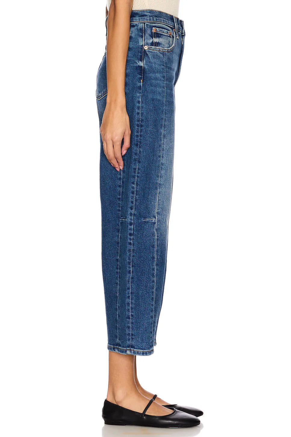 Pistola Eli Mid Rise Wide Leg Jeans - Comfortable Denim Fit