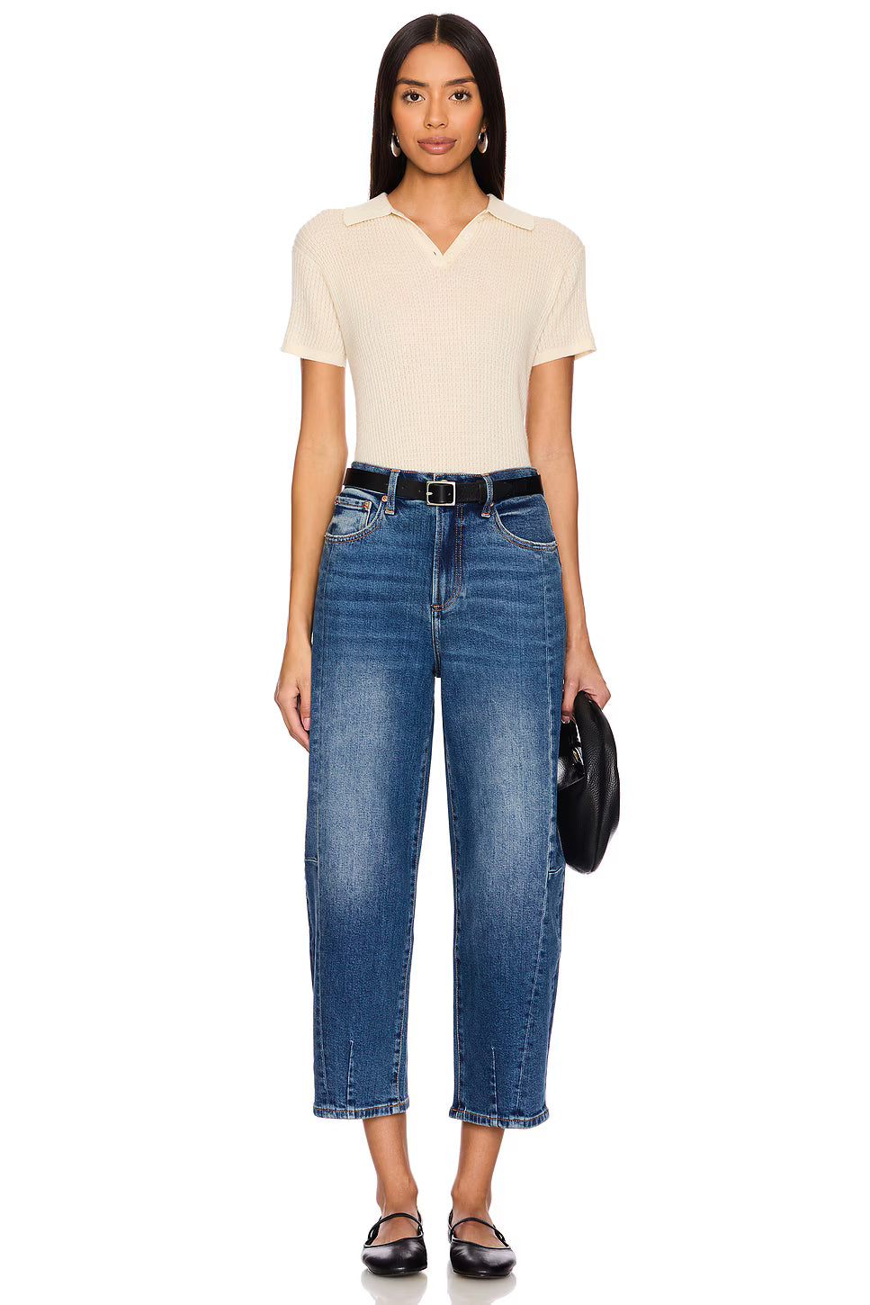 Pistola Eli Mid Rise Wide Leg Jeans - Comfortable Denim Fit