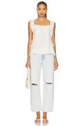 Pistola Lexi Mid Rise Bowed Straight Jeans