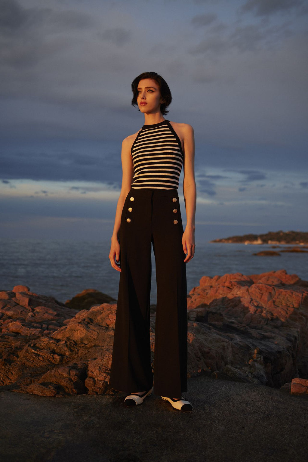Seductive Pants - Elegant Wide-Leg Pants