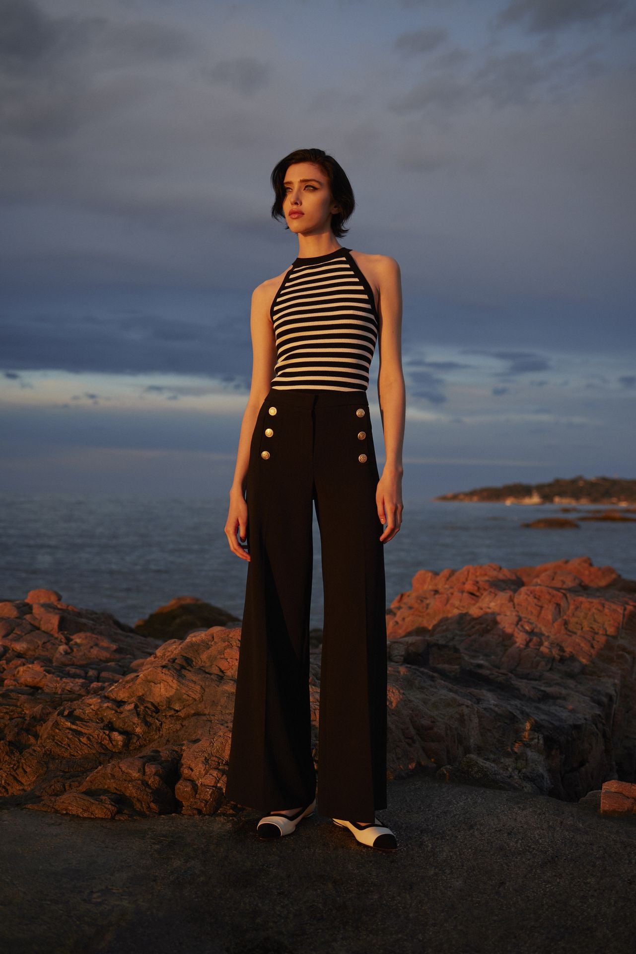 Seductive Pants - Elegant Wide-Leg Pants