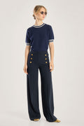 Seductive Pants - Elegant Wide-Leg Pants