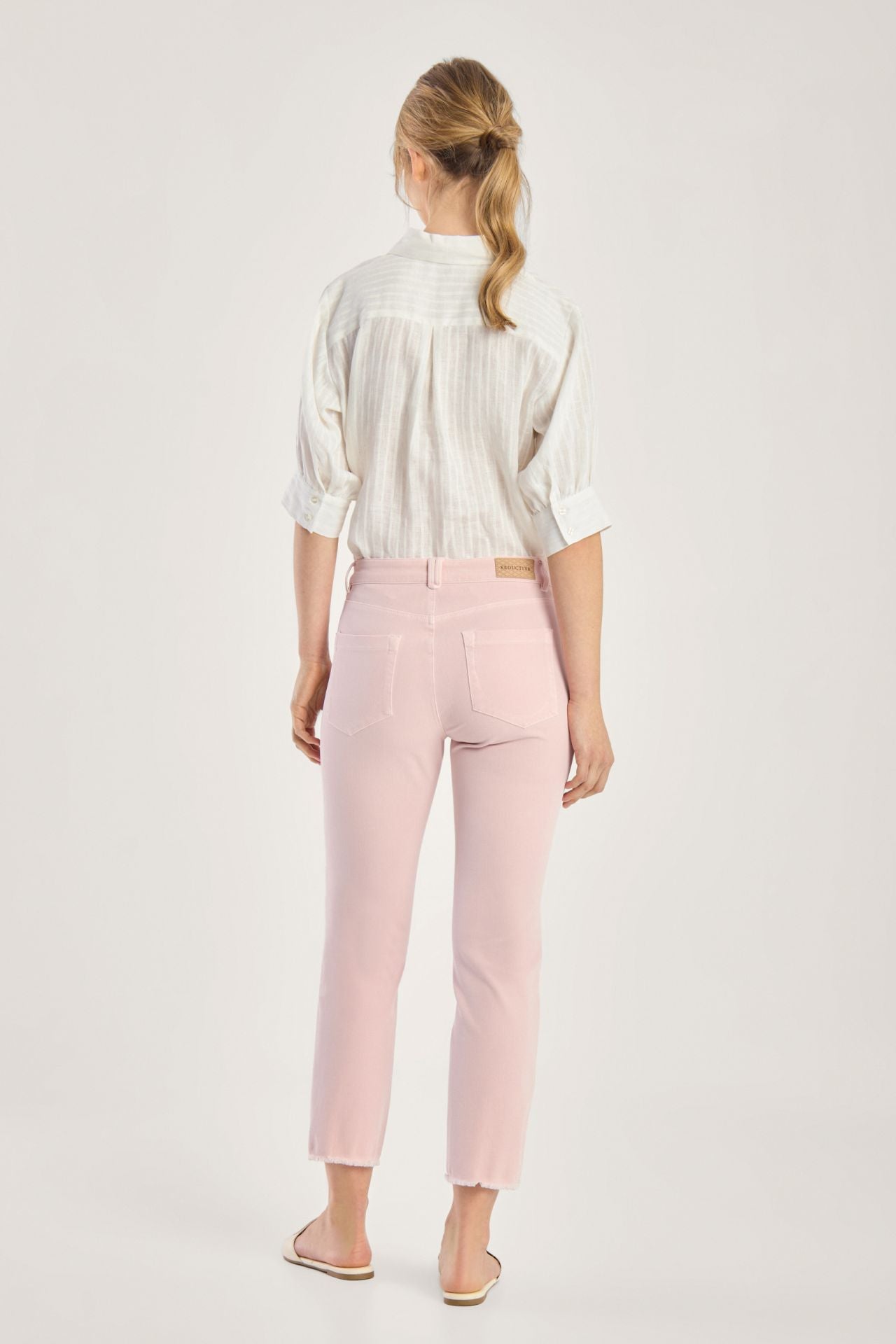 Seductive Pants - Colored Denim Cropped Design