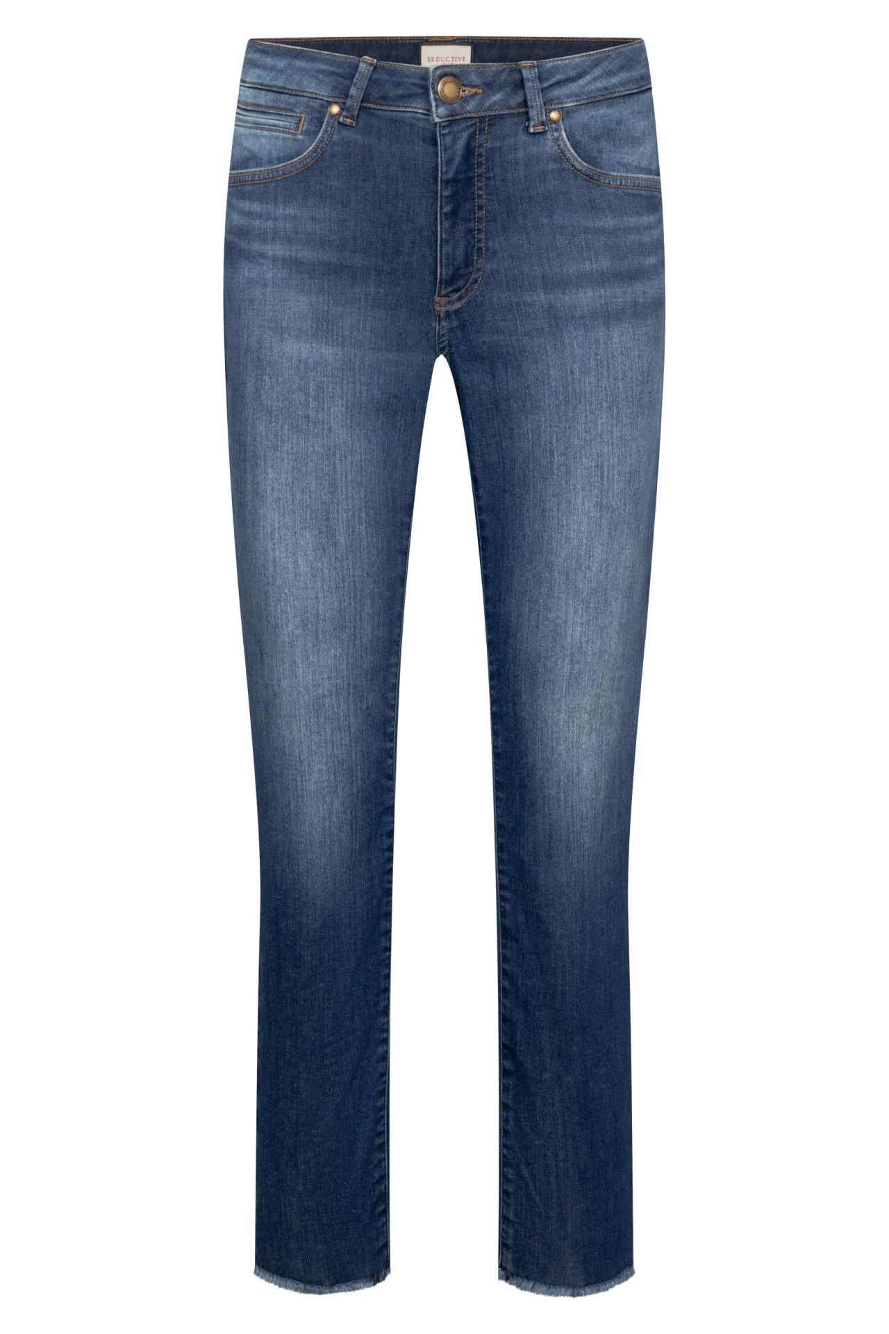 Seductive Cropped Denim Pants - Claire Bistretch Style