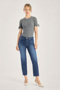 Seductive Cropped Denim Pants - Claire Bistretch Style