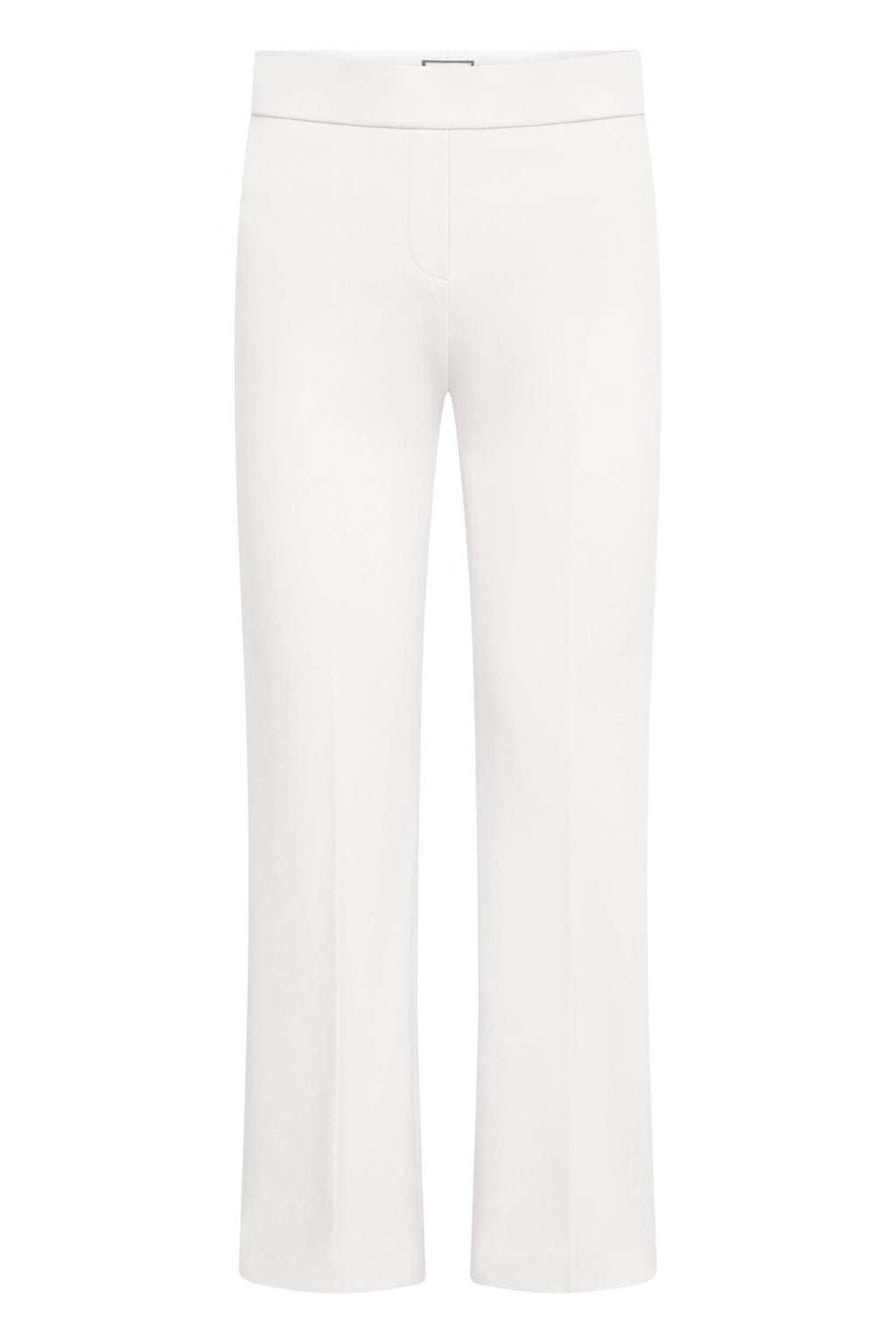 Seductive Pull-On Mid Waist Wide Cropped Pants - NANETTE