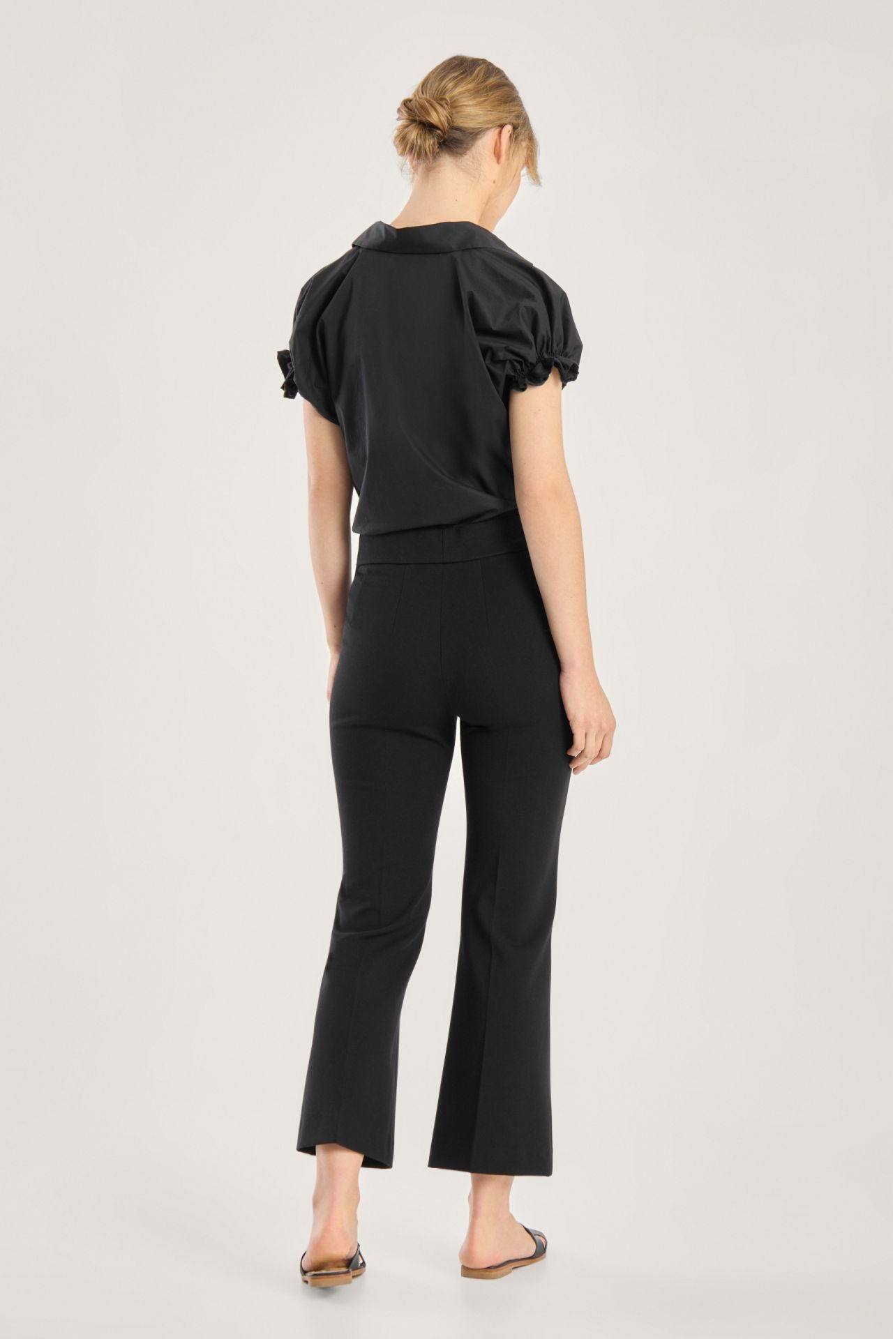 Seductive Flared Leg Trousers - ASHA Italian Jersey