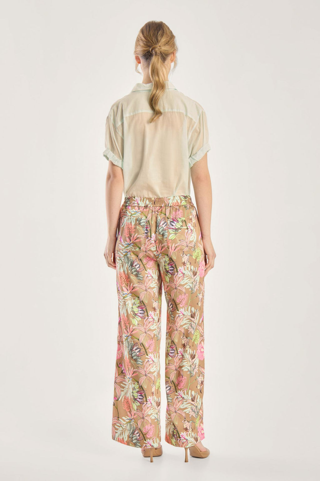 Seductive Floral Pull-On Pants - Rosanne Collection