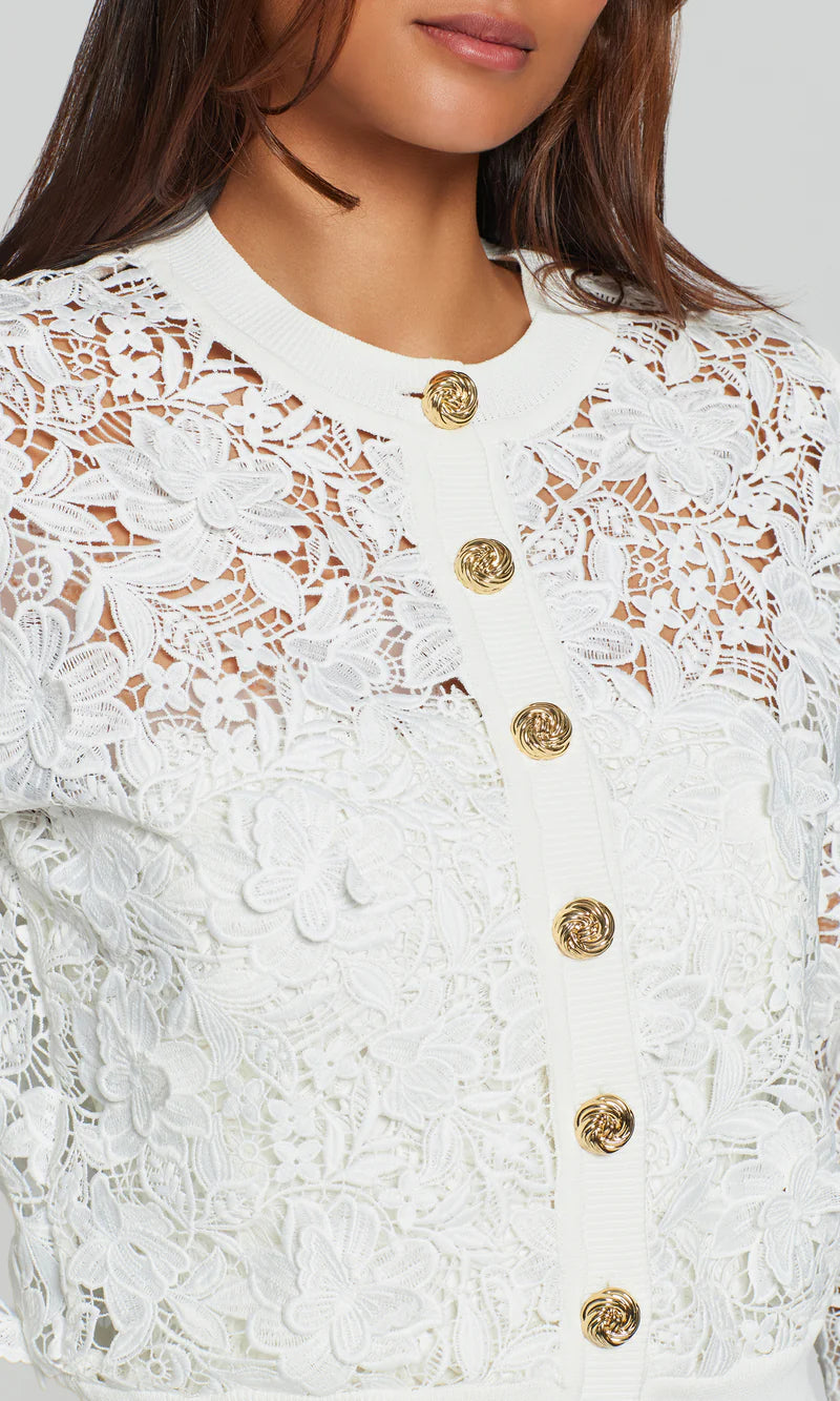 Generation Love * Erin 3D Butterfly Lace Cardigan