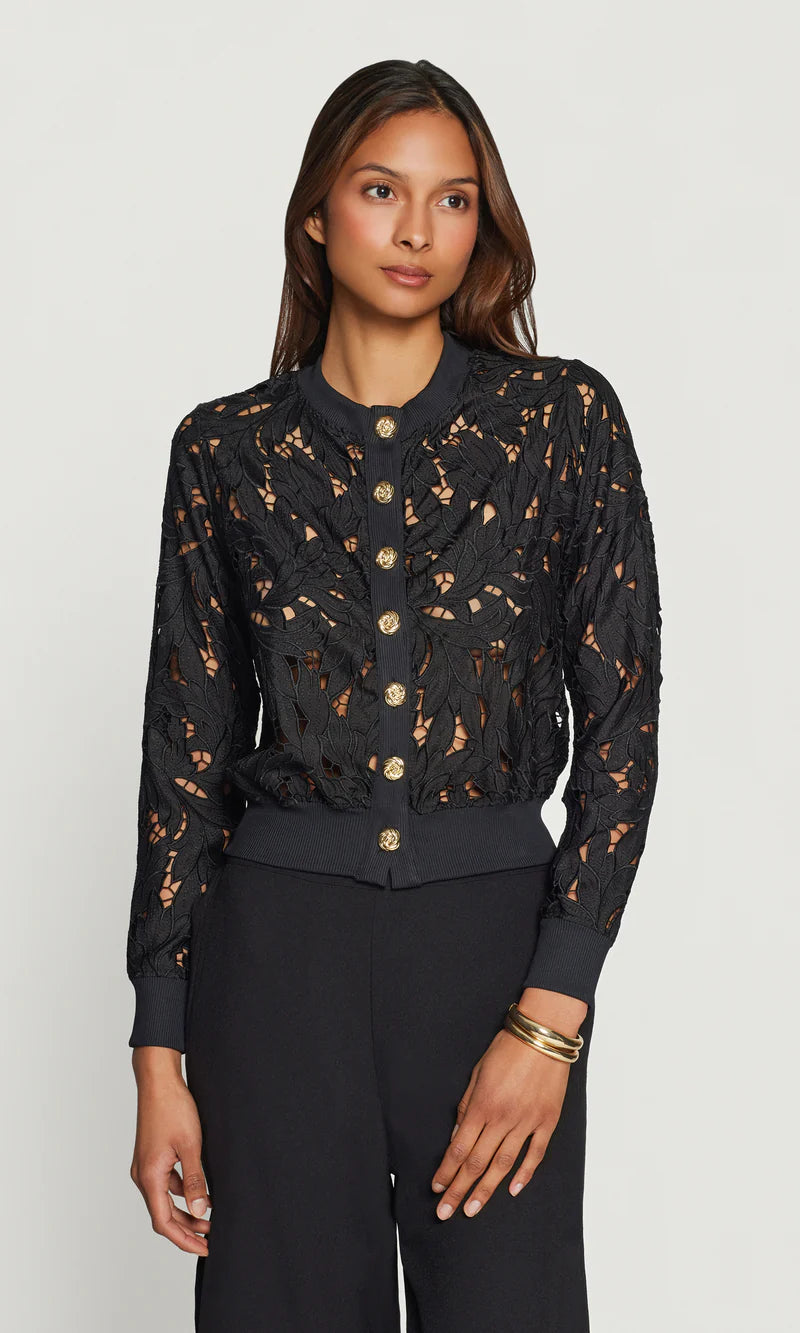 Generation Love * Erin Embroidered Georgette Cardigan