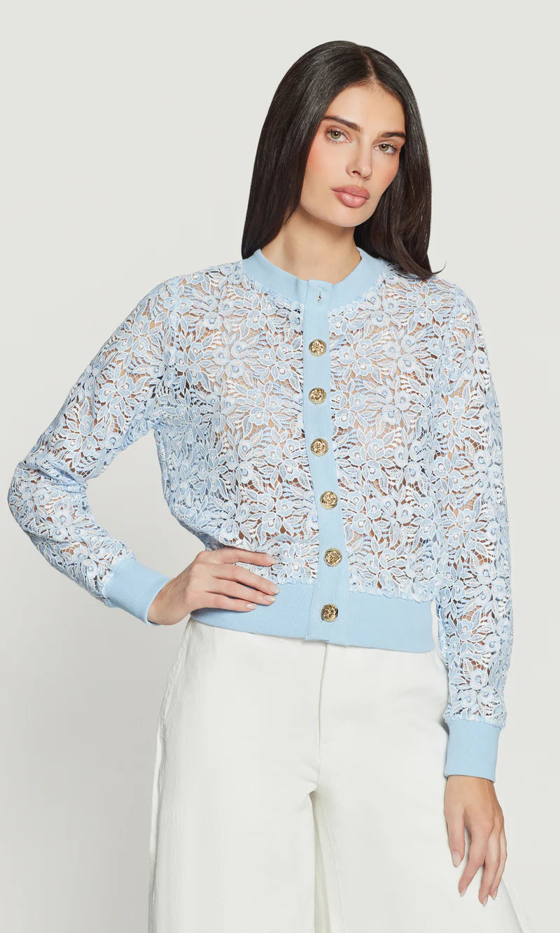 Generation Love * Erin Two Tone Lace Cardigan