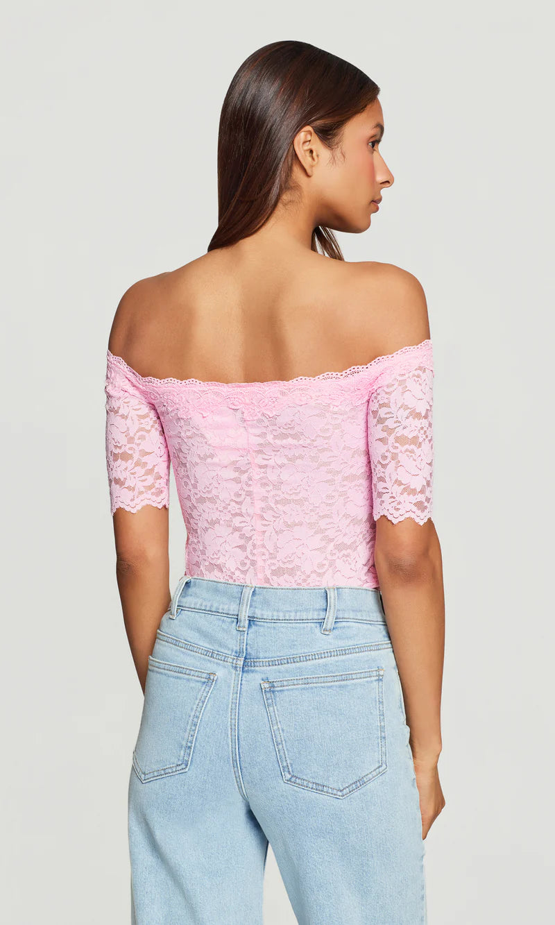 Generation Love * Kovi Lace Off Shoulder Top