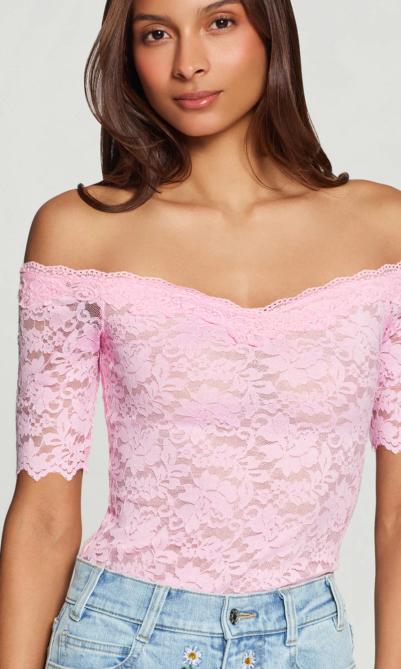 Generation Love * Kovi Lace Off Shoulder Top
