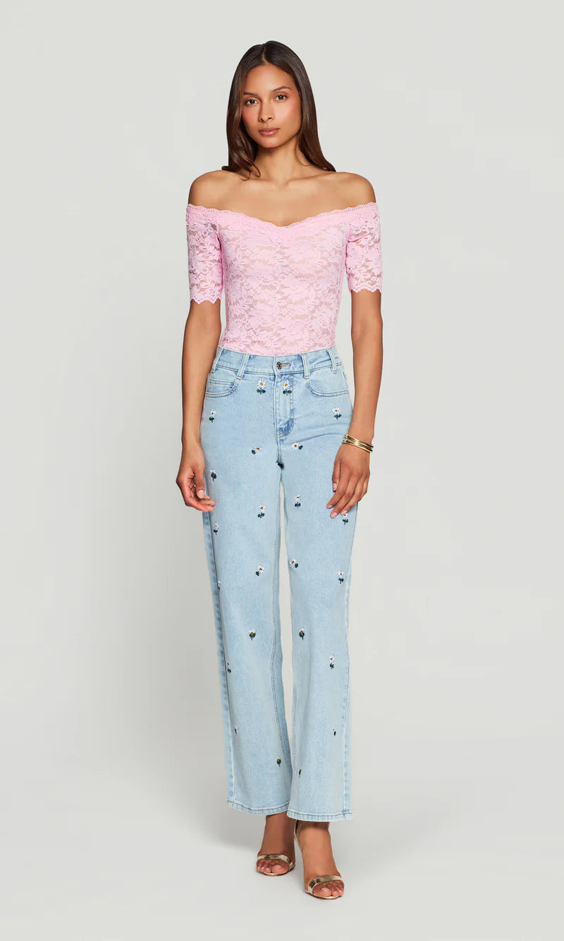 Generation Love * Kovi Lace Off Shoulder Top