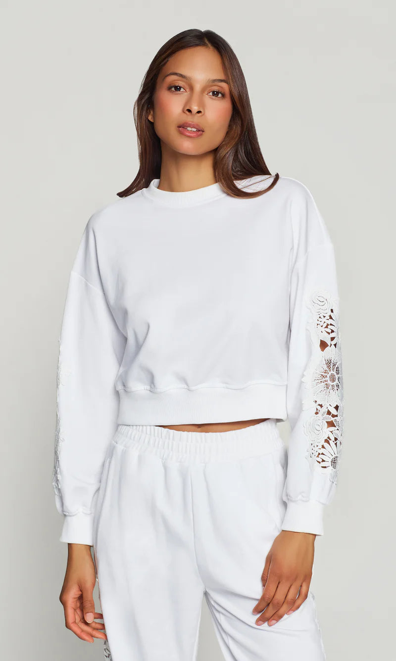 Generation Love * Arabella Lace Combo Sweatshirt