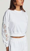 Generation Love * Arabella Lace Combo Sweatshirt