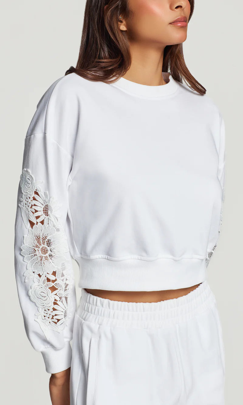 Generation Love * Arabella Lace Combo Sweatshirt