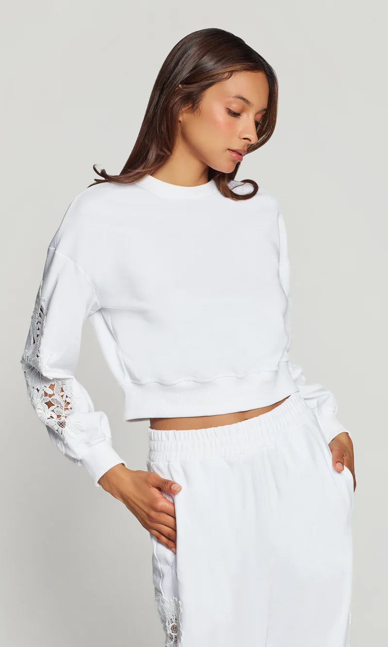 Generation Love * Arabella Lace Combo Sweatshirt