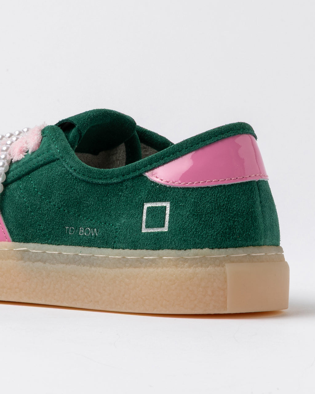 D.A.T.E Tender Bow Green Sneakers for Optimal Comfort